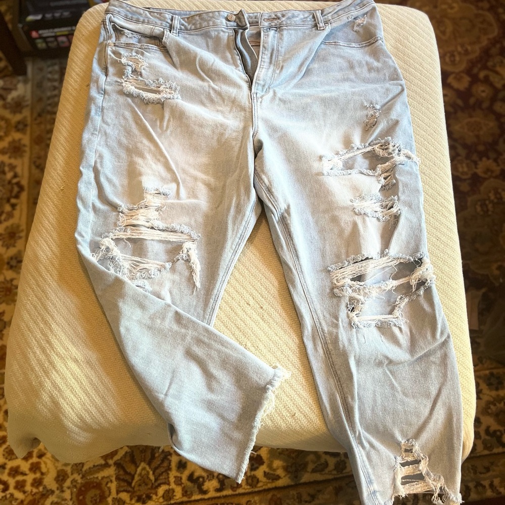Distressed Boyfriend Jeans from American Eagle - Petite Plus